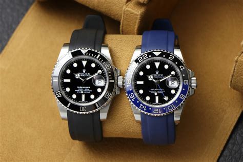 rolex gold watch rubber strap|Rolex submariner rubber strap price.